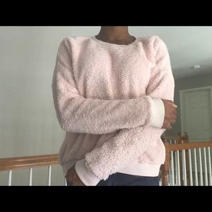 light pink sweater